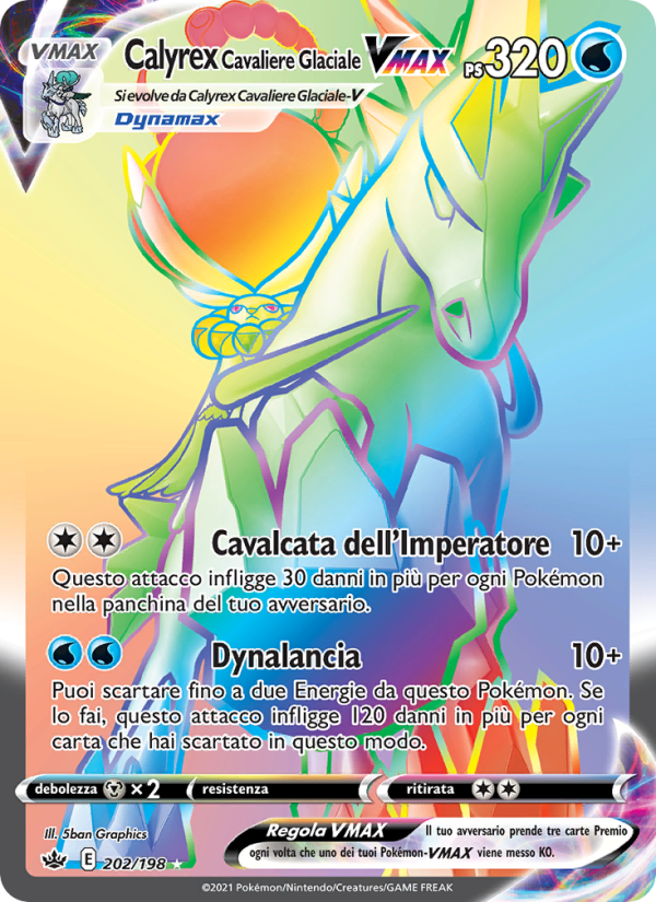Calyrex Cavaliere Glaciale VMAX