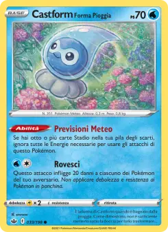 Castform Forma Pioggia