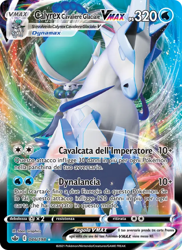 Calyrex Cavaliere Glaciale VMAX card image