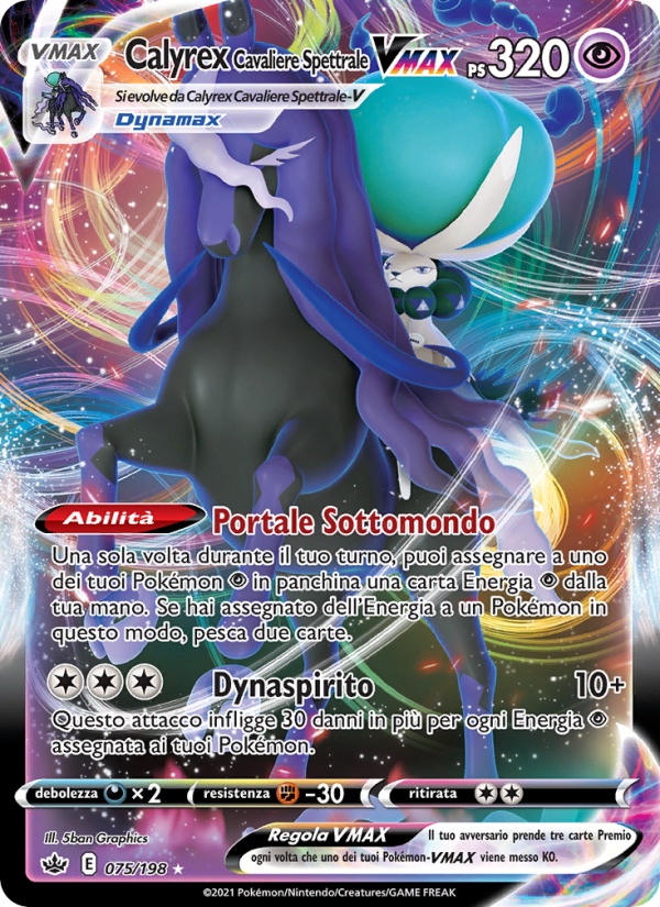 Calyrex Cavaliere Spettrale VMAX