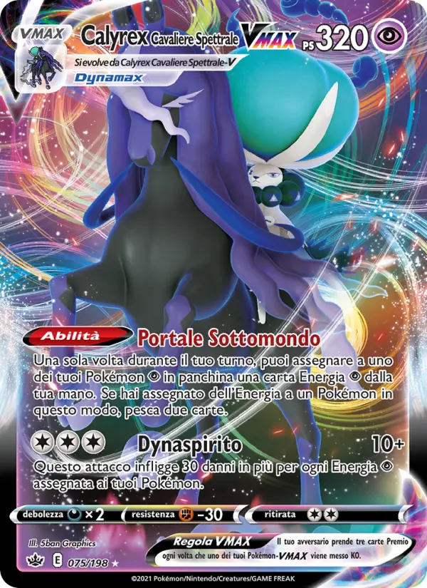 Calyrex Cavaliere Spettrale VMAX card image