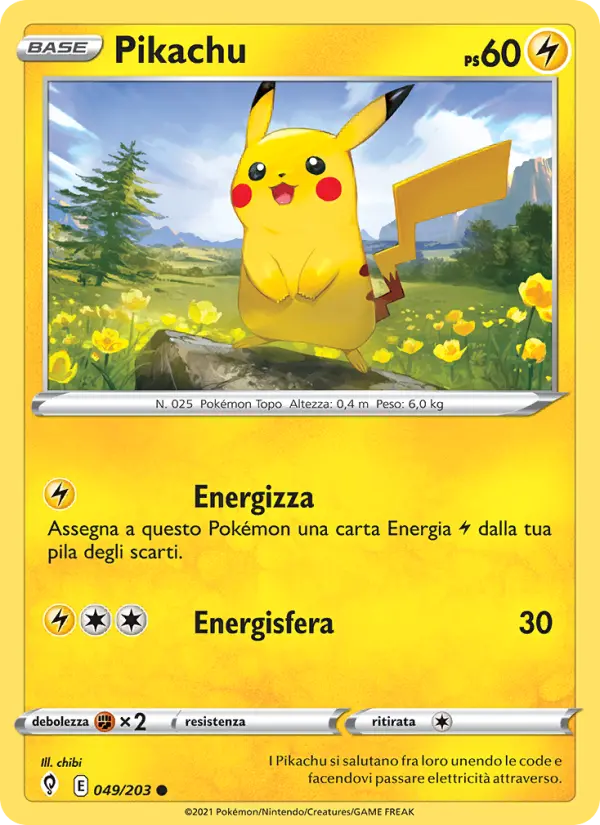 Pikachu card image
