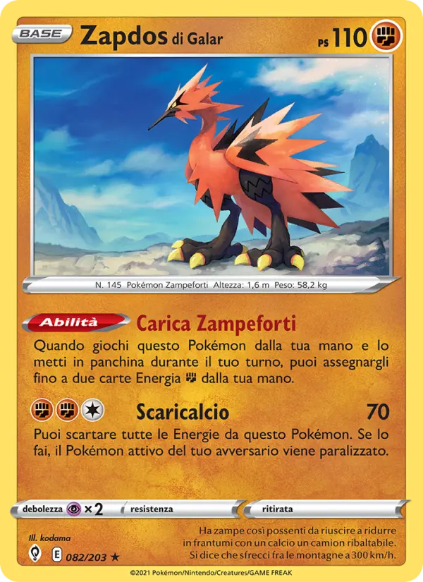 Zapdos di Galar card image