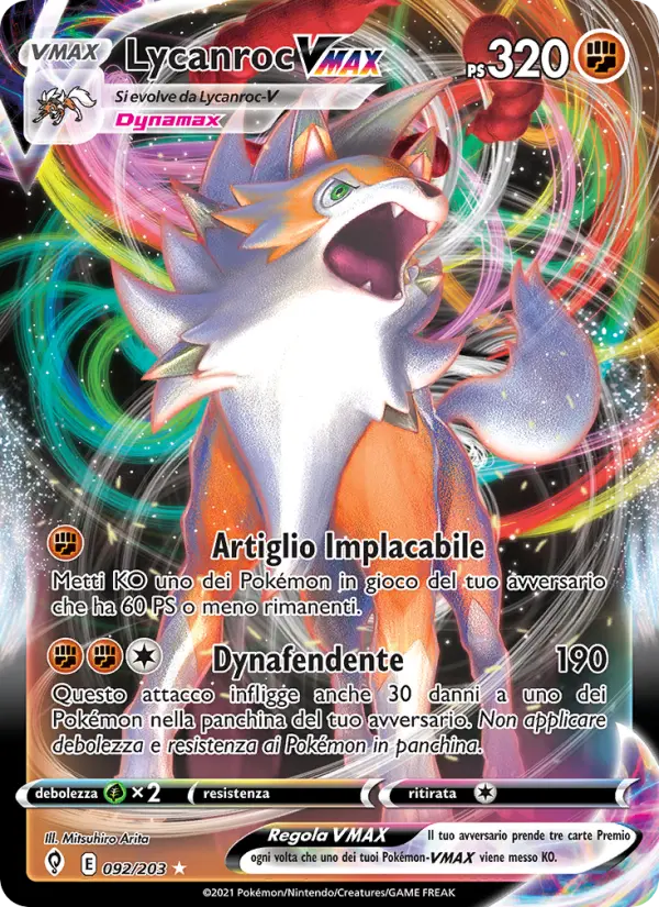 Lycanroc VMAX card image