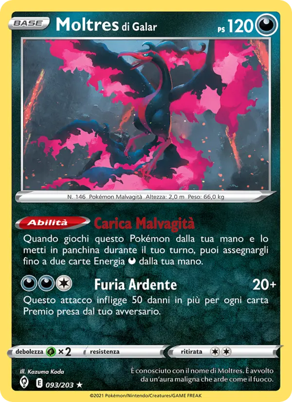 Moltres di Galar card image