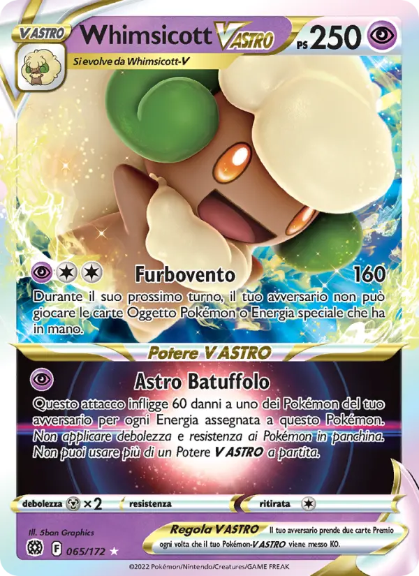 Whimsicott V ASTRO card image