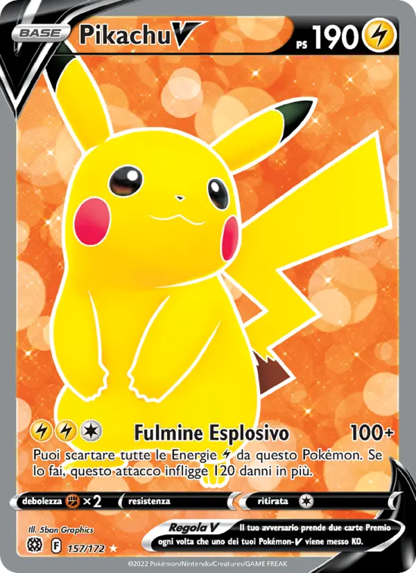 Pikachu V card image