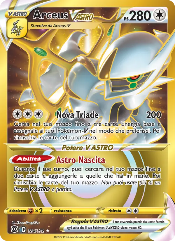 Arceus V ASTRO card image