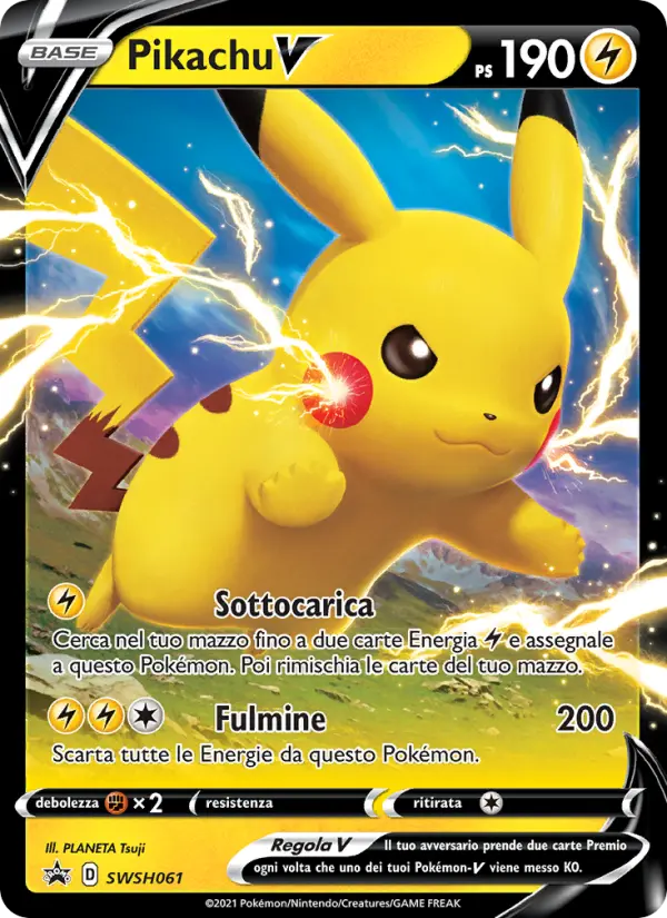 Pikachu V card image