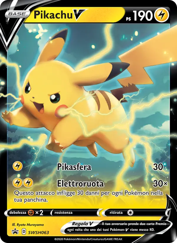 Pikachu V card image