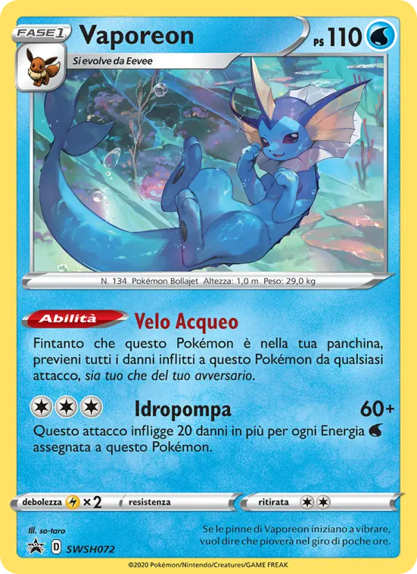Vaporeon card image