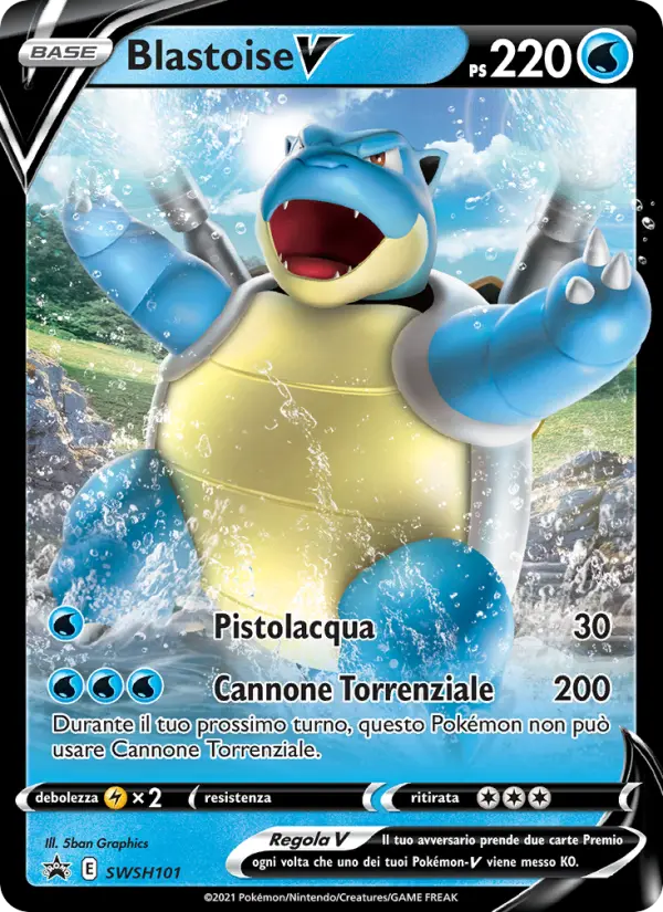 Blastoise V card image