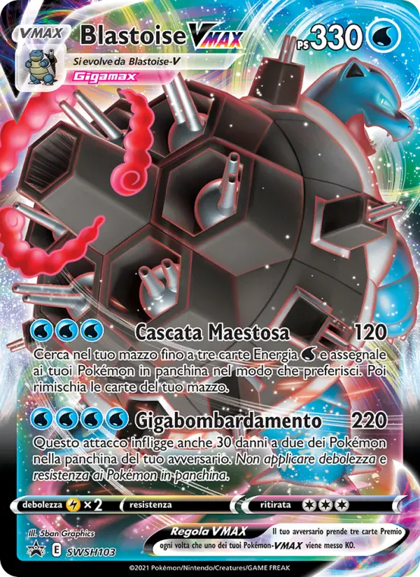 Blastoise VMAX card image