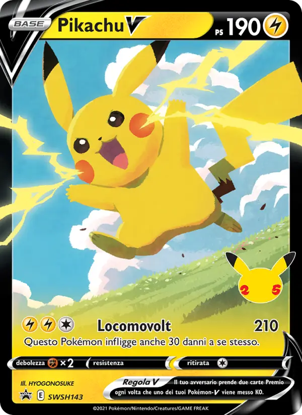 Pikachu V card image