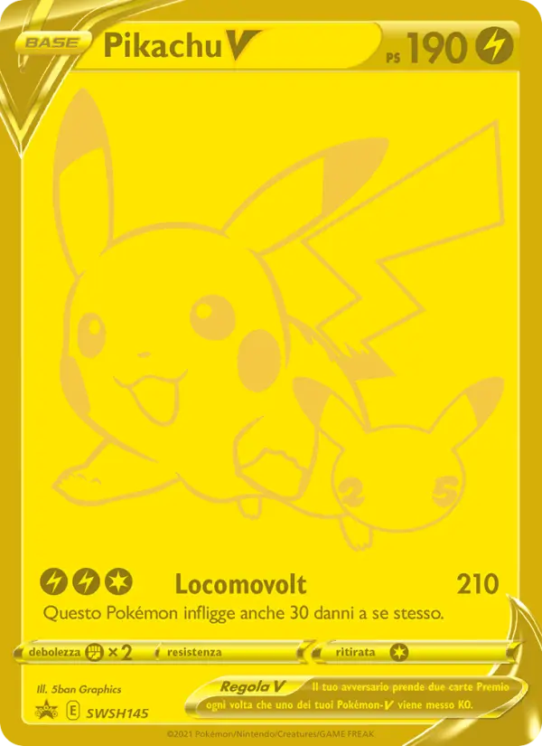 Pikachu V card image