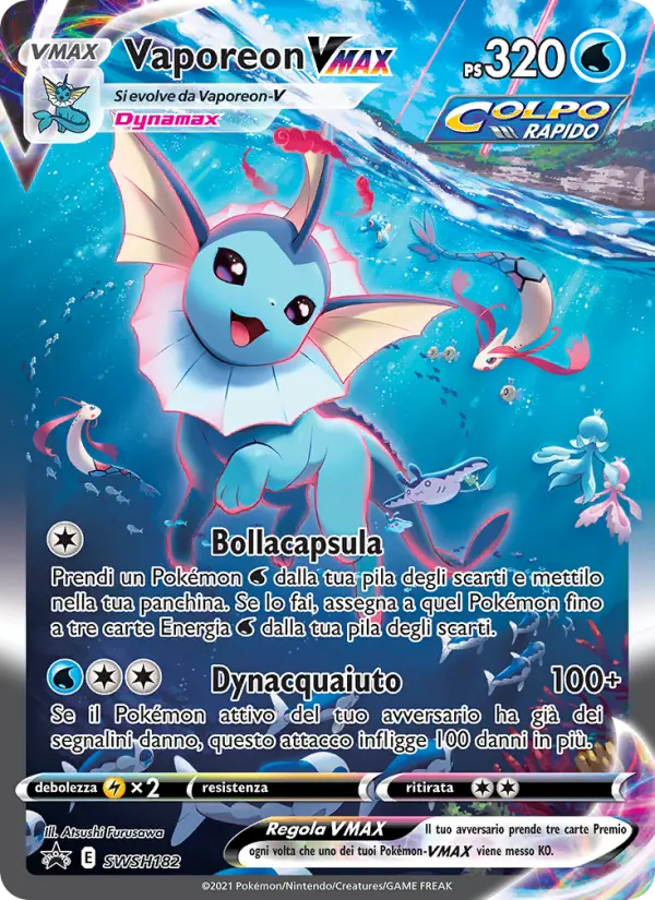 Vaporeon VMAX card image