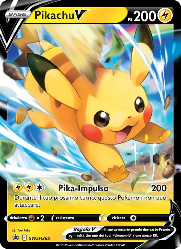 Pikachu V card image