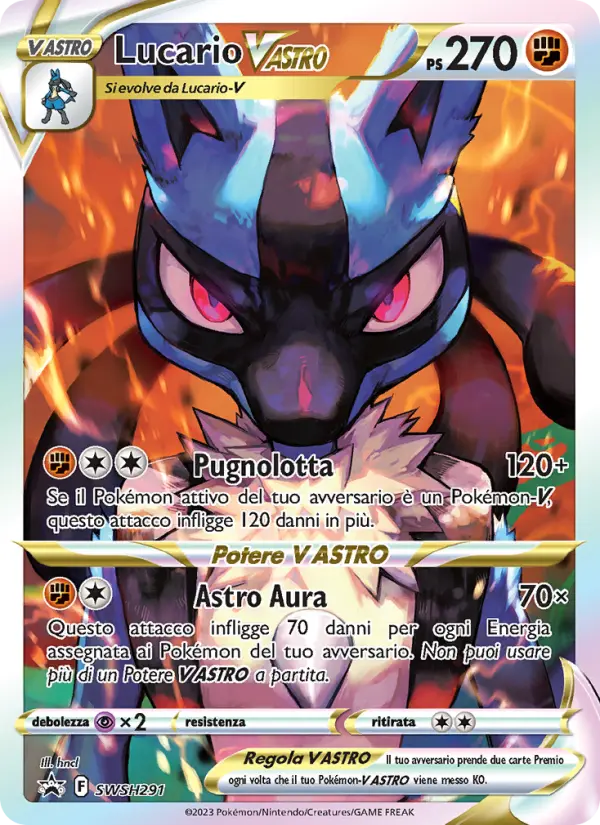 Lucario V ASTRO card image