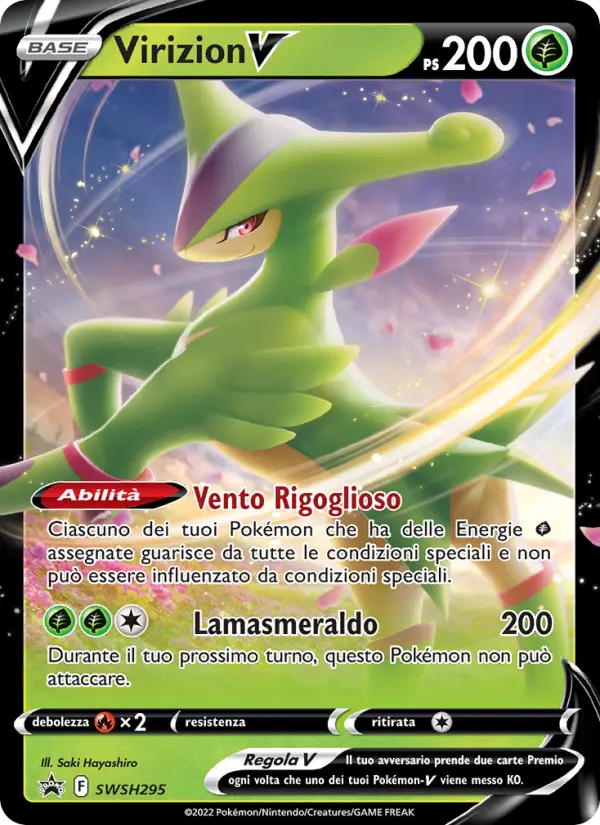 Virizion V card image