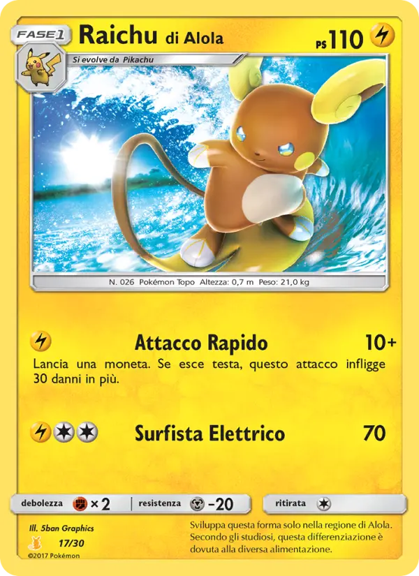Raichu di Alola card image