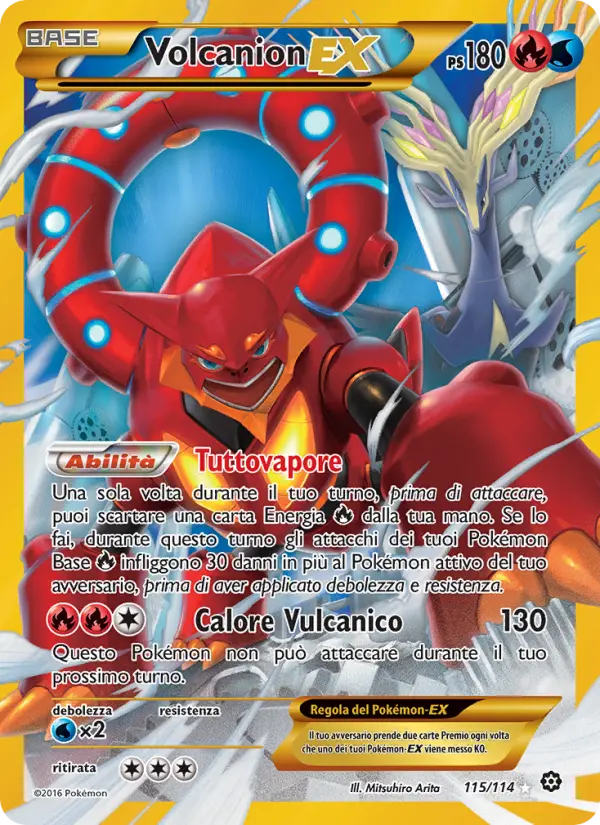 Volcanion EX card image