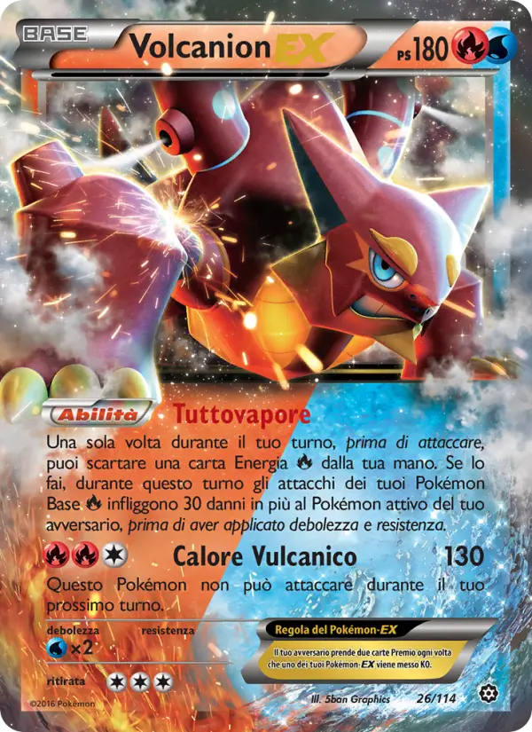 Volcanion EX card image