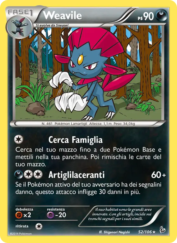 Weavile card image