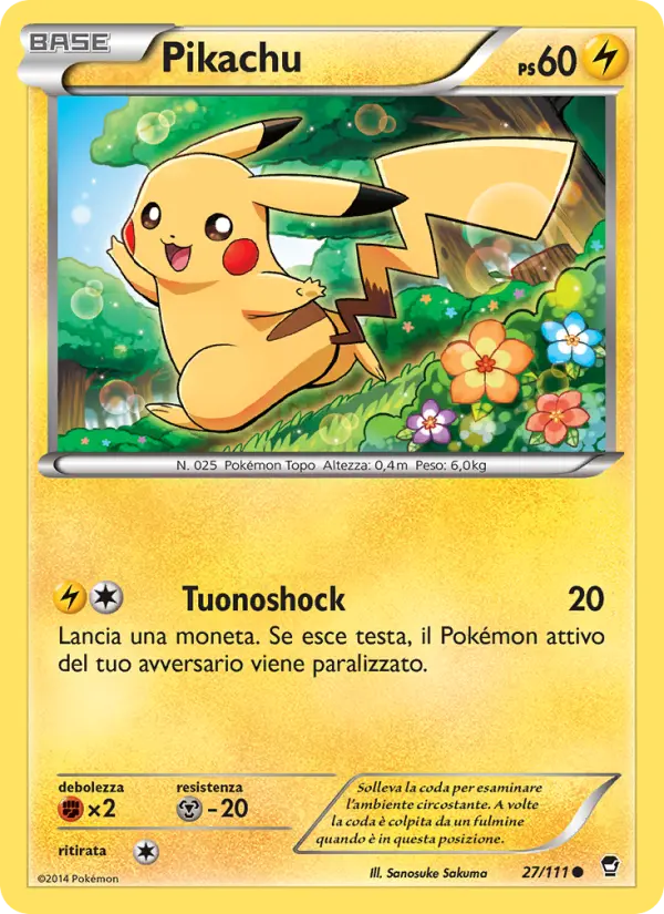 Pikachu card image