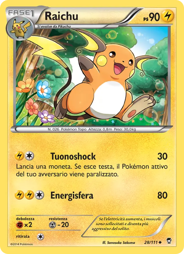 Raichu card image