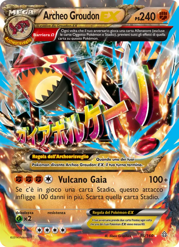 Archeo Groudon EX card image