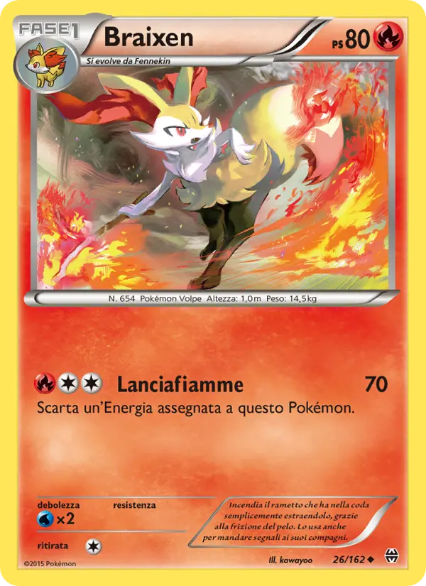 Braixen card image