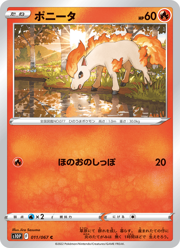 Carta Pokémon ポニータ 011