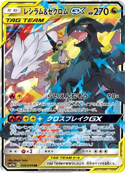 レシラム&ゼクロムGX (JAP)