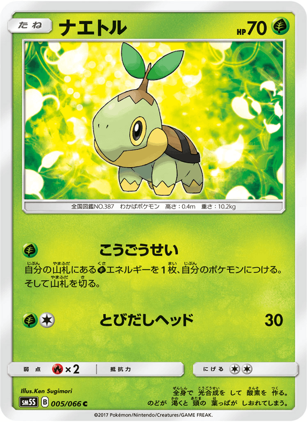 Carta Pokémon ナエトル 005
