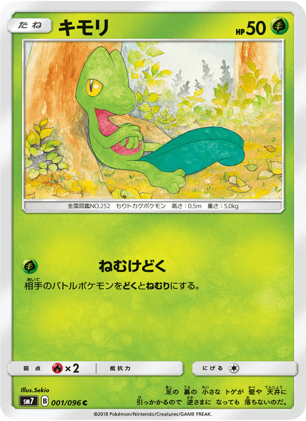 Carta Pokémon キモリ 001