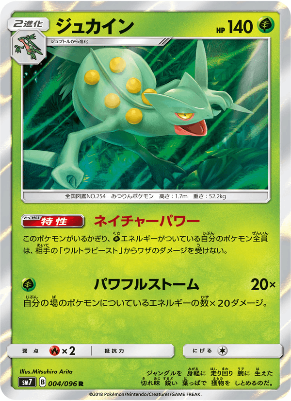 Carta Pokémon ジュカイン 004
