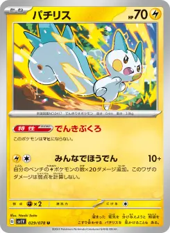 パチリス 029 Pokemon TCG Card