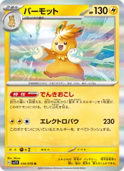 パーモット 036 Pokemon TCG Card