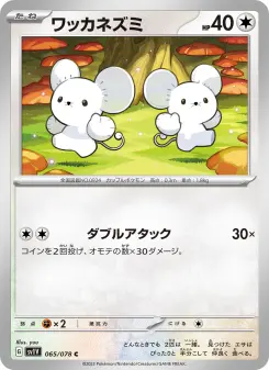ワッカネズミ 065 Pokemon TCG Card