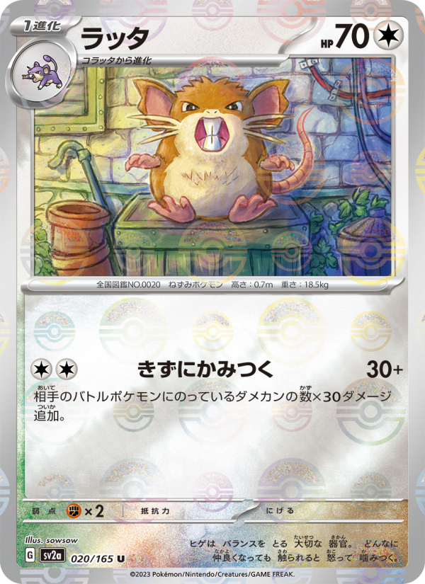 ラッタ — illustrated card