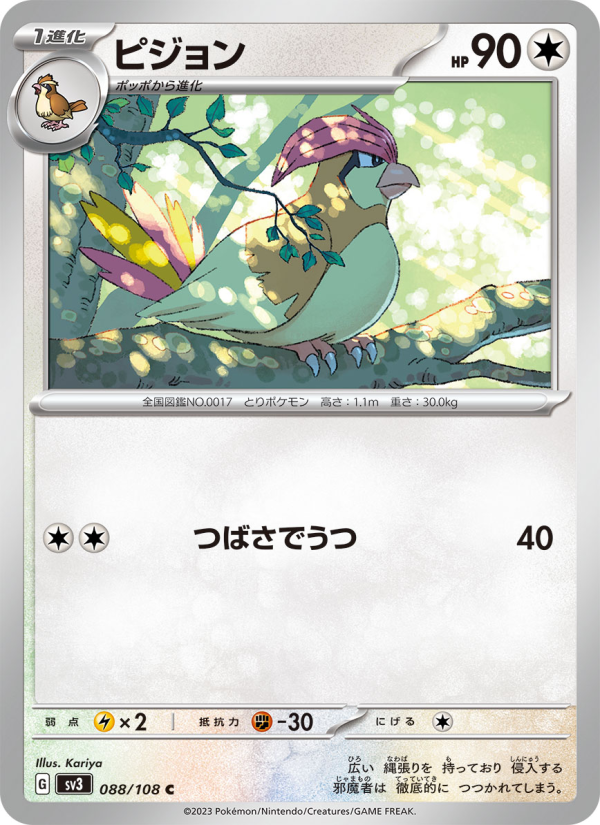 Pidgeotto - Japanese Pokémon TCG Card | Dittobase