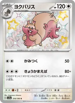 ヨクバリス 314 Pokemon TCG Card