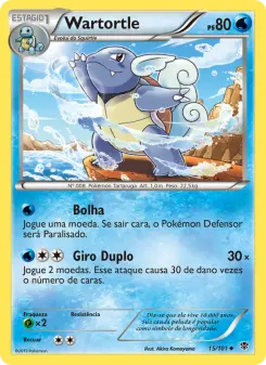 Wartortle – Carta Pokémon TCG