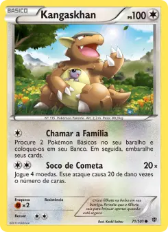 Kangaskhan – Carta Pokémon TCG