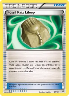 Fóssil Raiz Lileep – Carta Pokémon TCG