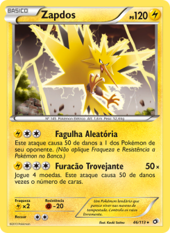 Carta Zapdos