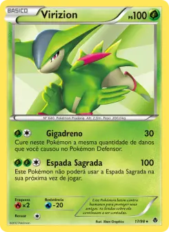 Virizion – Carta Pokémon TCG