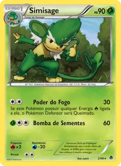 Simisage – Carta Pokémon TCG