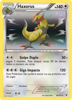 Haxorus – Carta Pokémon TCG