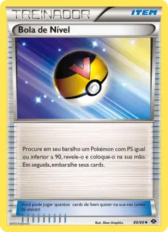 Bola de Nível – Carta Pokémon TCG